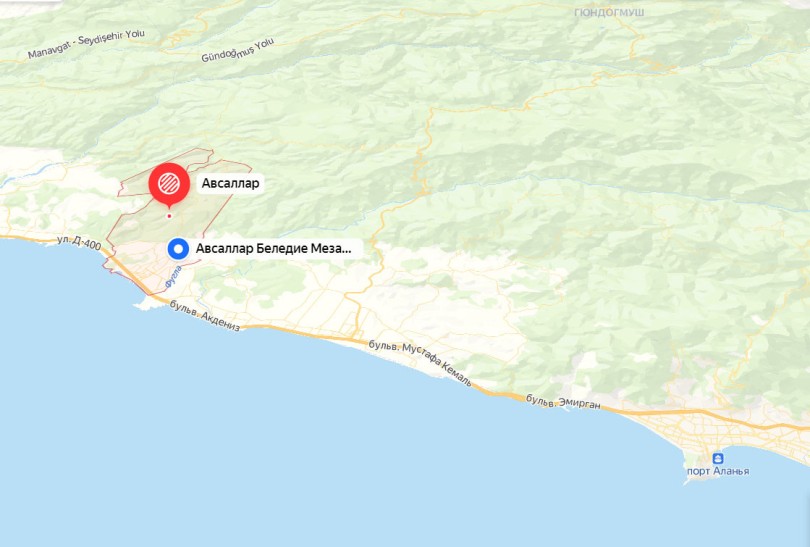 Авсаллар на карте
