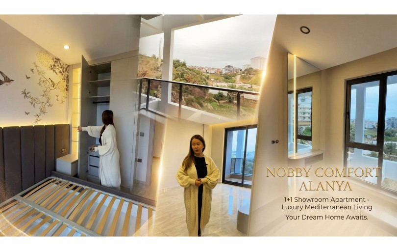 Шоу-рум 1+1 в ЖК Nobby Comfort, новостройка в Алании Турция