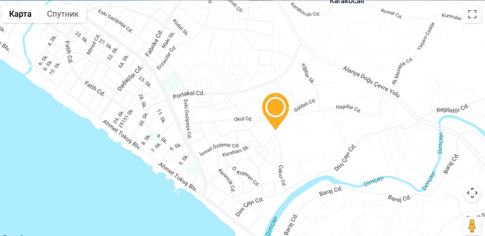 карта Алании